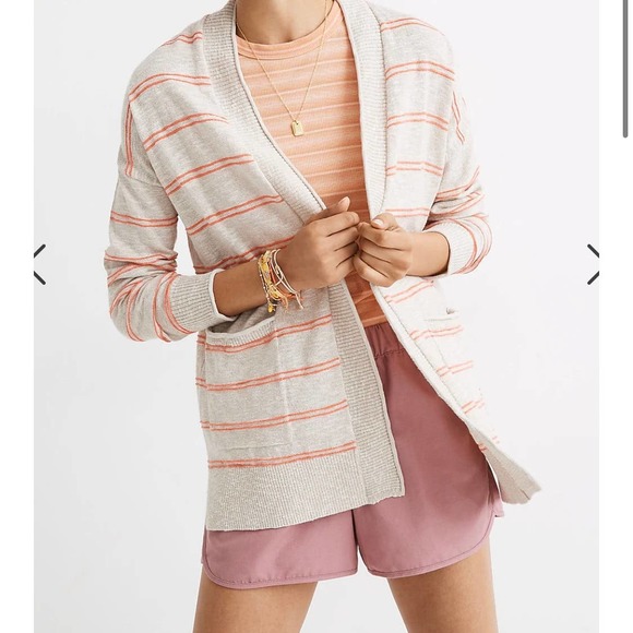 Madewell Sweaters - Madewell Bradley Cardigan Sweater in Textured Stripe Size Medium